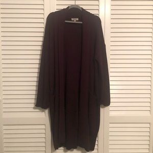 Extra Long KCR Maroon Cardigan